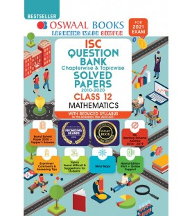 Oswaal ISC Question Bank Class 12 Mathematics Chapter Wise and Topic Wise | Latest Edition